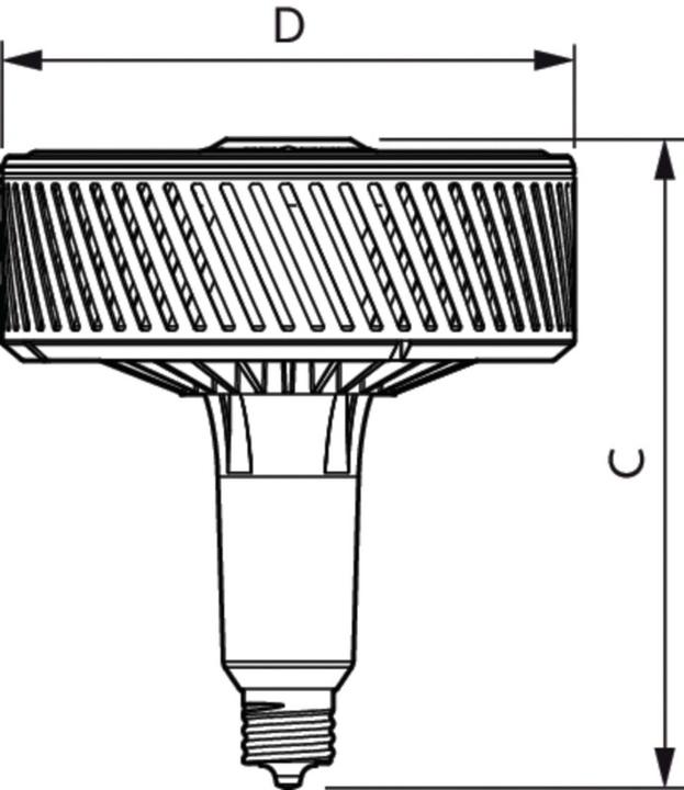 Produktbild Philips Professional Lampe Tforce LED 140W E40 840 60° (E40, 140 W, 20000 lm, 1 x, F)