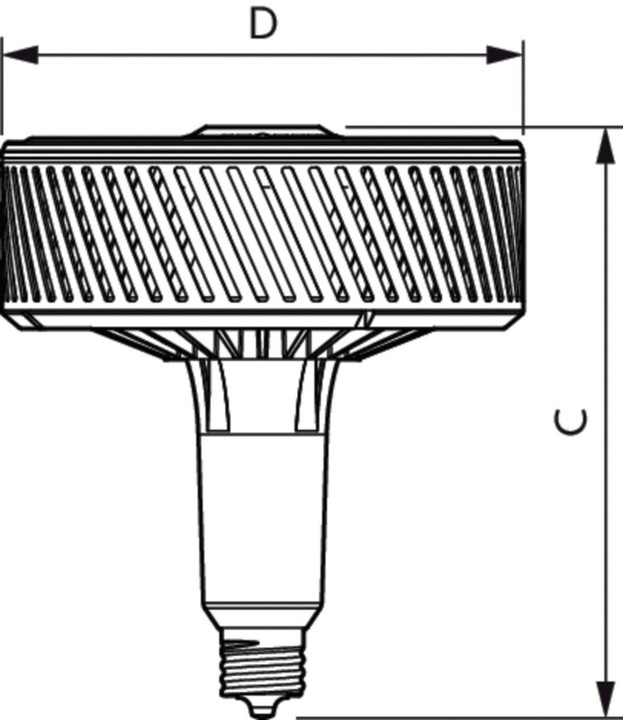Actual product image Philips Professional Lamp Tforce LED 140W E40 840 60° (E40, 140 W, 20000 lm, 1 x, F)