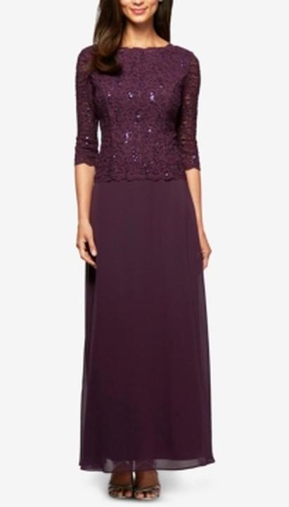 Produktbild Alex Evenings Deep Plum Kleid (46)