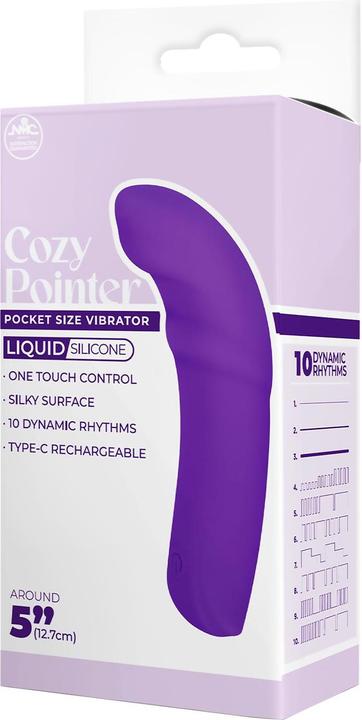 Actual product image NMC 5 inch silicone 10 function vibrator purple