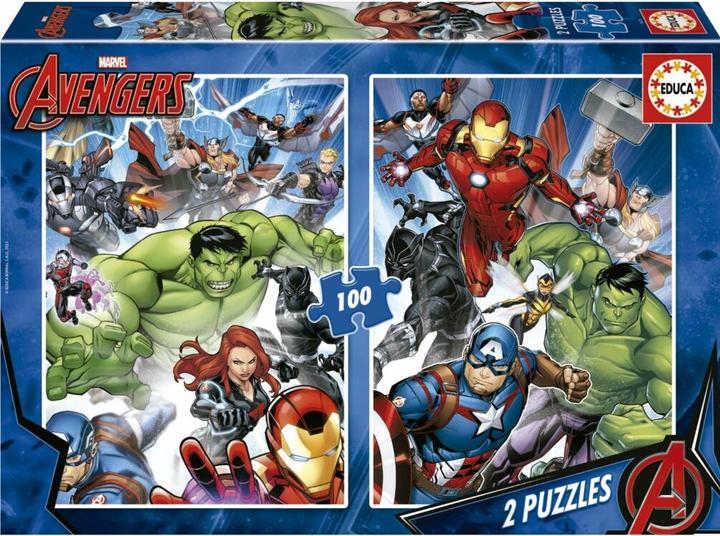 Produktbild Educa 19679 Children's Puzzle 2X100Pcs.Avengers For 6+ Years (2000 Teile)