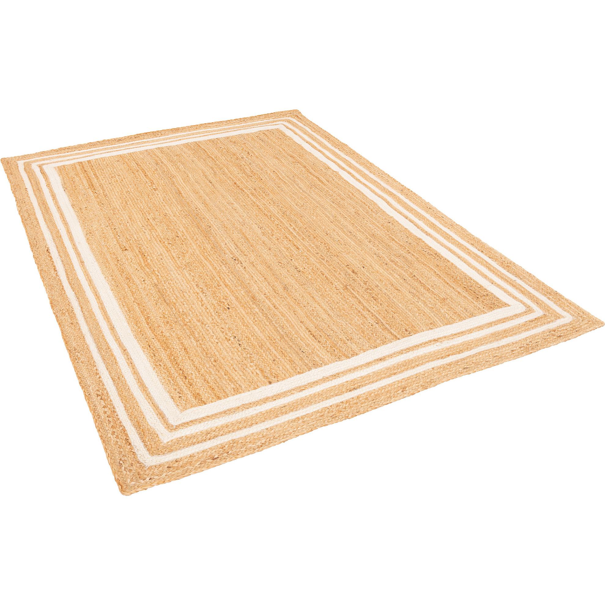 Pergamon, Teppich, Naturfaser Teppich Jute Salsa Bordüre (160 x 230 cm)