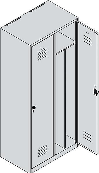 Actual product image C+P Classic PLUS locker (80 cm, 185 cm)