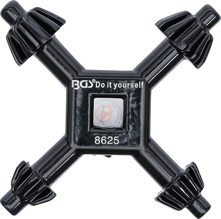 Image du produit BGS Clé en croix-de mandrin universelle Ø 4 / 5,5 / 6 / 7 mm