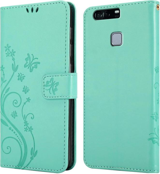 Actual product image Cadorabo Flower Book Cover (Huawei P9)