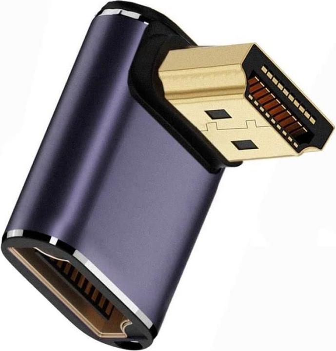 Immagine prodotto PowerGuard Adattatore da HDMI a HDMI 2.1 8K con angolo di 90 gradi a basso profilo (HDMI)
