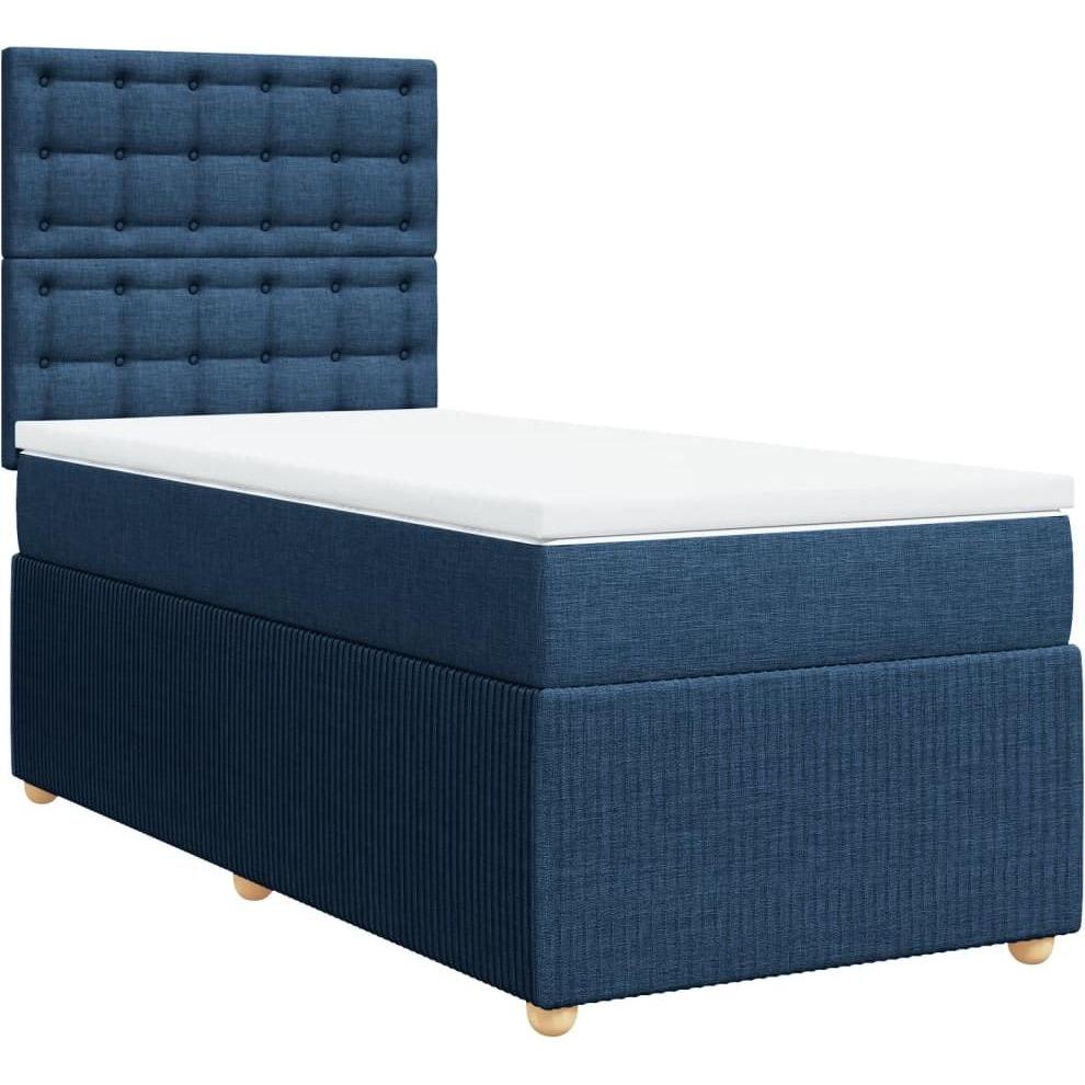 Thumbnail - VidaXL, Bett, Bo x springbett mit Matratze 120 x 190 cm Stoff (120 x 190 cm)