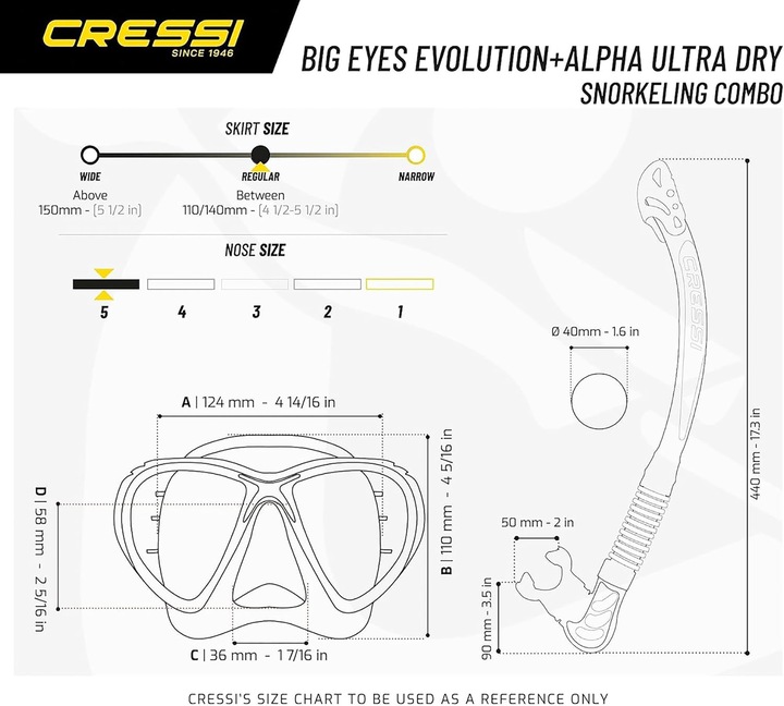 Produktbild Cressi Big Eyes Evolution + Alpha Ultra Dry