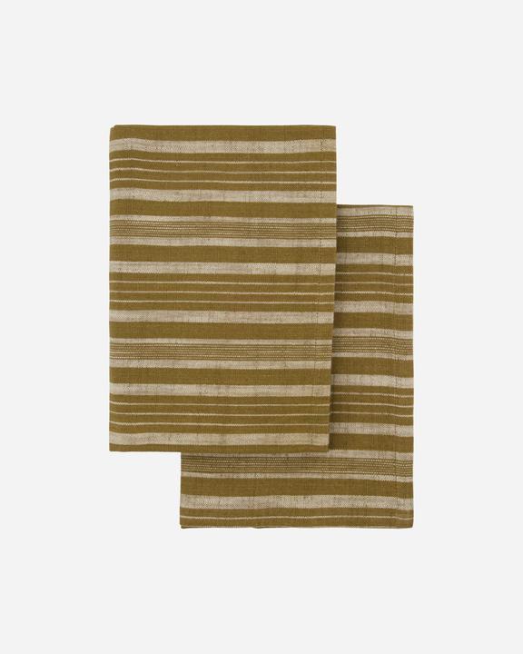 Actual product image Meraki Tea towels, MKDark Olive, Dark olive