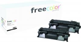 Image du produit Freecolor Toner HP 05X noir CE505XD HY compatible pack de deux (CF)