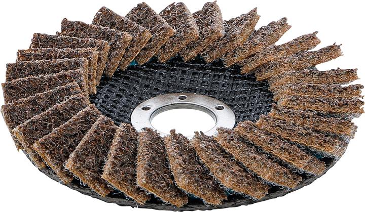 Produktbild BGS Fächer-Schleif-Scheibe | Vlies | Ø 125 mm | Körnung 80 (K 80)