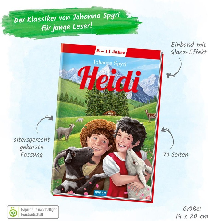 Immagine prodotto Heidi (Tedesco, Giovanna Spyri, 2017)