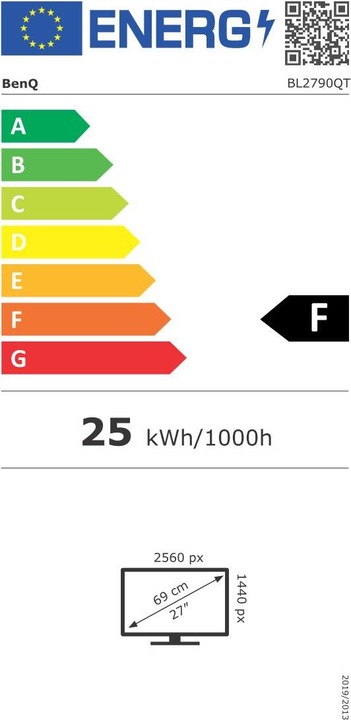 Energy Label BenQ BL2790QT (2560 x 1440 pixels, 27")
