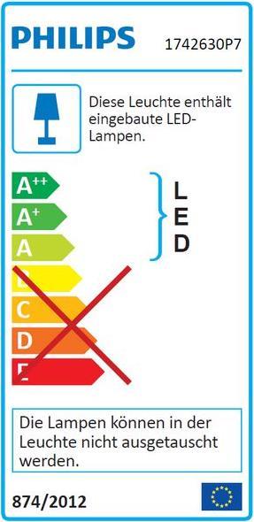 Energie-Label Philips Hue Calla Basis (640 lm, IP44)