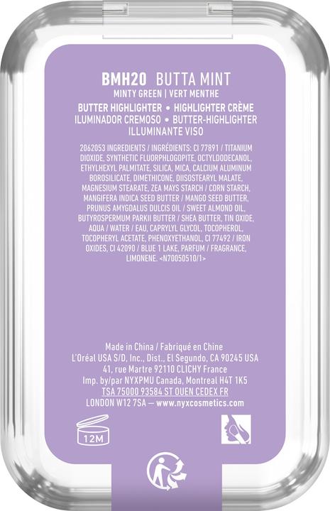 Produktbild NYX Professional Make-Up Buttermelt (20, butta mint, Highlighter, 5 g)