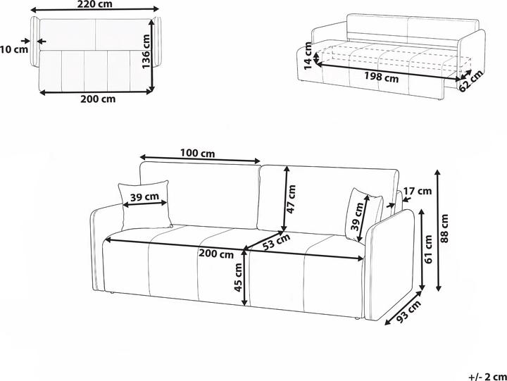 Produktbild Beliani Egge