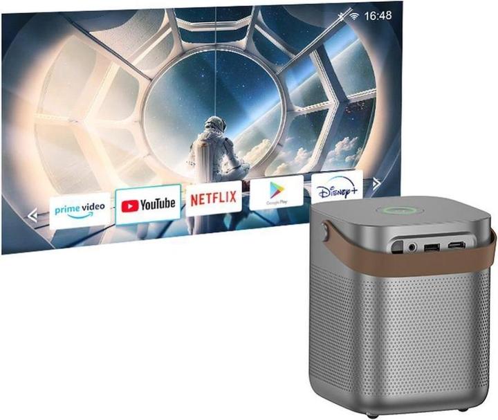 Produktbild Hoco Headphone with microphone projector with Android software Wi-Fi Bluetooth 720P DT4 gray (HD)