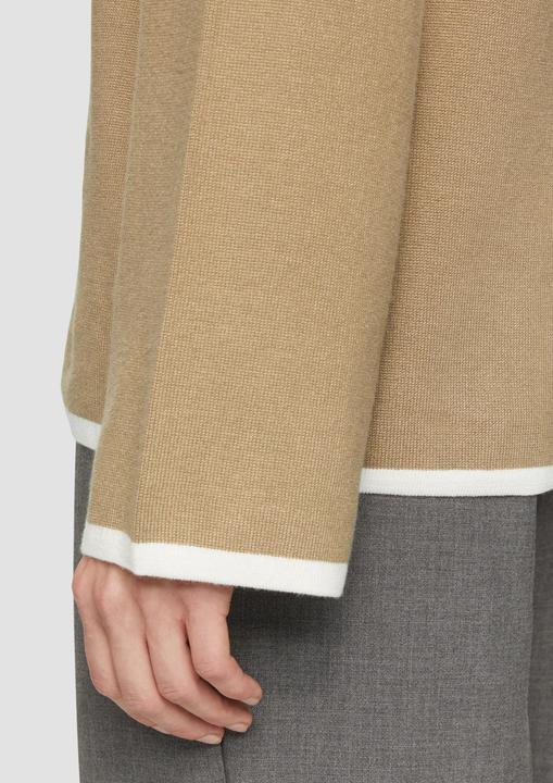 Produktbild S.Oliver Strickpullover Gestreifter Strickpullover mit ausgestellten Ärmeln (36)