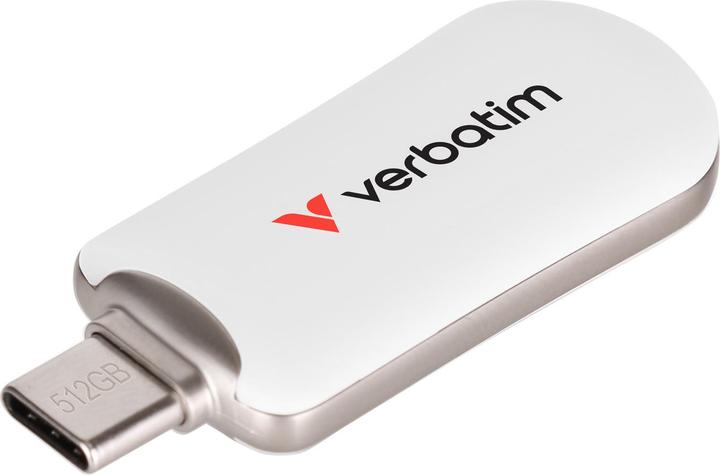Produktbild Verbatim Plectra White 512GB USB-C Flash Drive 30231 (512 GB, USB-C)