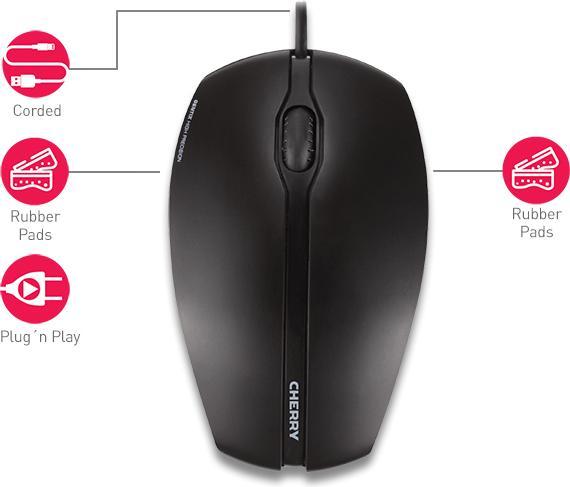 Image du produit CHERRY Souris illuminée Gentix (Filaire)