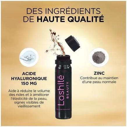 Actual product image Lashilé Beauty Hyaluronic Acid Shots for Wrinkle Reduction and Elasticity