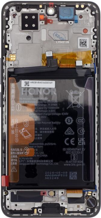 Actual product image Honor LCD display! - LCD Display + Touch Unit + Front Cover 200 Black (Service Pack) (Display, Honor 200)