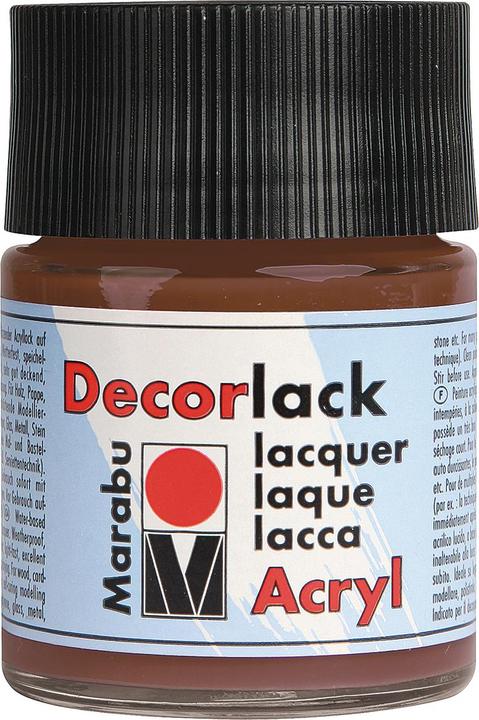 Actual product image Marabu Decorative lacquer acrylic medium brown (Middle brown, 50 ml)