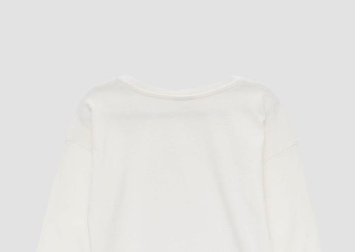 Produktbild S.Oliver T-Shirt Langarmshirt mit glitzerndem Frontprint (104, 110)