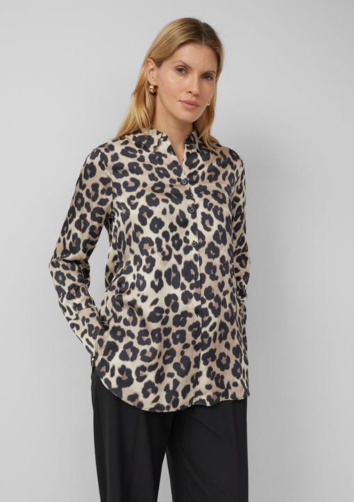 Produktbild s.Oliver Bluse Hemdbluse mit All-over-Print (36)