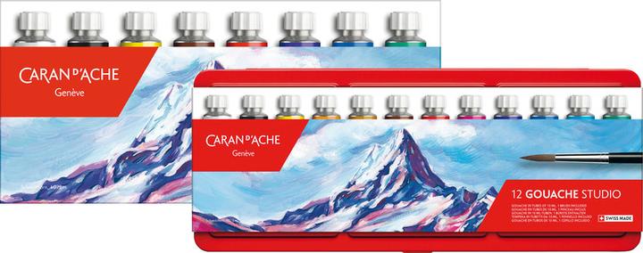 Produktbild Caran d'Ache Gouache Studio Tuben 10ml Kartonschachtel (Mehrfarbig, 80 ml)