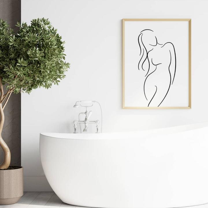 Immagine prodotto Trenddeko Lineart - La silhouette di una donna (30 x 40 cm)