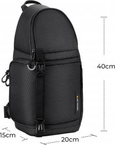 Actual product image K&F Concept Beta Messenger 10 l photo backpack - black (Camera backpack, 10 l)