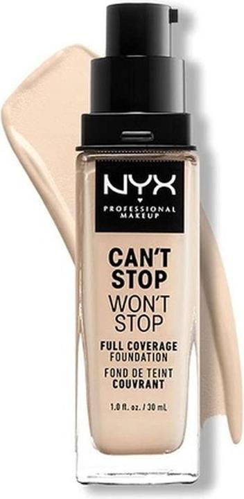 Actual product image NYX Professional Make-Up Can't Stop Won't Stop - Full Coverage Foundation Pale (Pale)