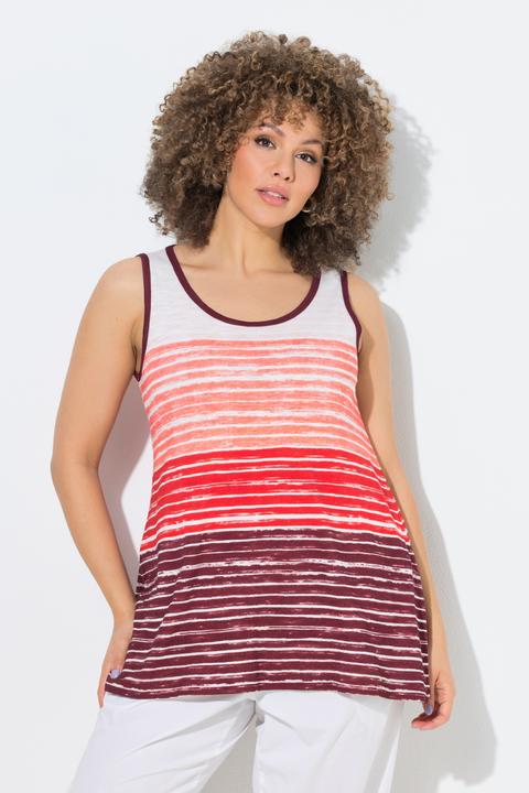 Actual product image Ulla Popken Gradient Striped Tank Top (58)