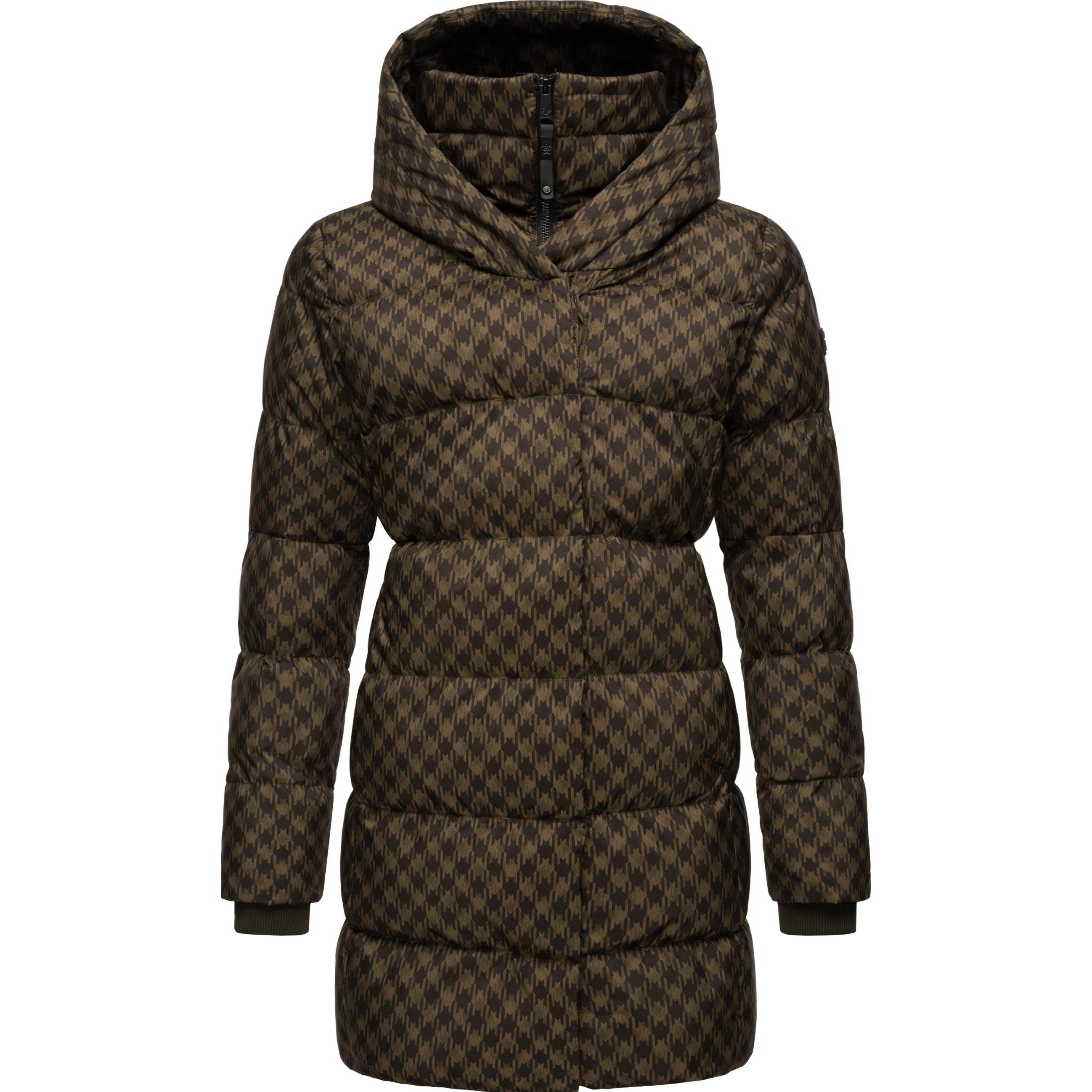 Ragwear, Damen, Jacke, Niara Print (XL), Braun, XL