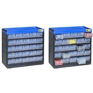 Thumbnail - eurokraft pro, Werkstattschrank, Kleinteilemagazin VARIOPLUS PRO, HxBxT 285x300x135, 25 Schubladen, 25 Trennstege (13.50...