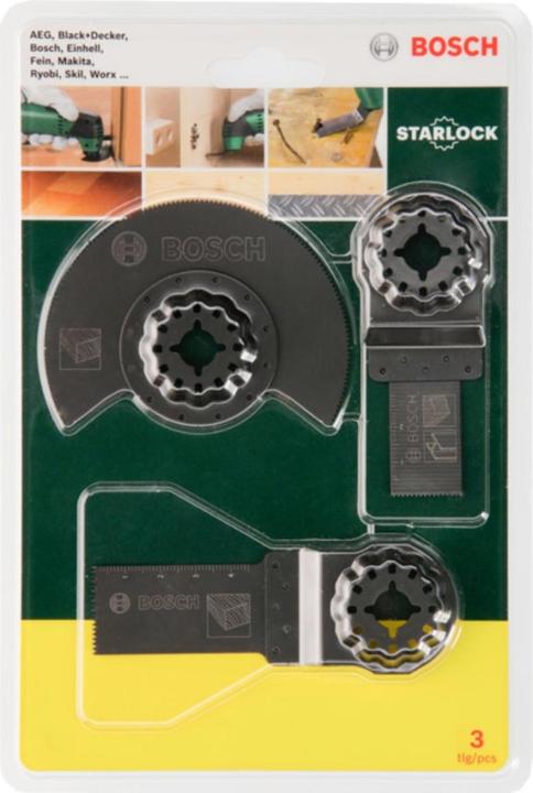Produktbild Bosch Zubehör Starlock Starter-Set Holz, 3-teilig, für Multifunktionsgeräte