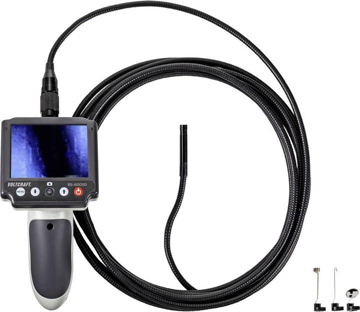 Manual, TV cable, Mini USB cable, Endoscope hook, Mirror magnet, Hard case