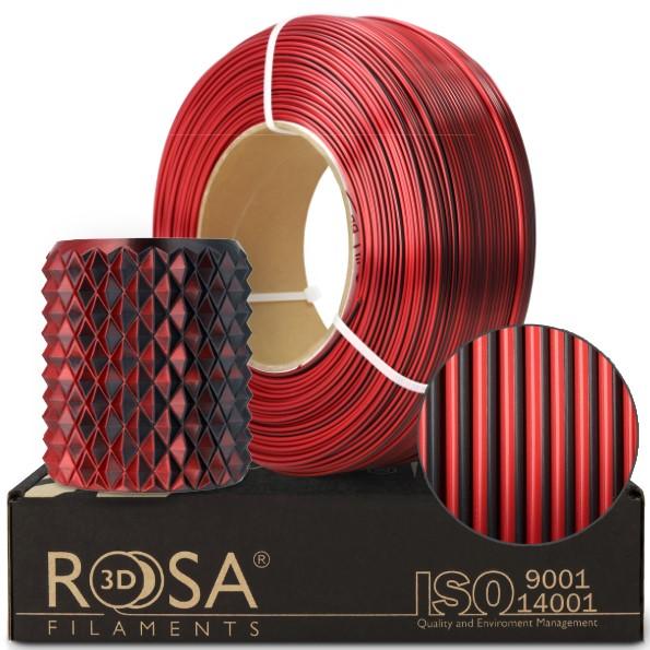 Rosa3D ROSA-PLAST Filament Refill PLA Magic Silk 1,75mm 1kg - Mistic Red) (PLA, 1.75 mm, 1000 g), Filamenti stampa 3D, Rosso