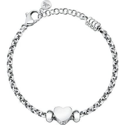 Morellato, Armschmuck, Delicate steel bracelet with a heart Drops SCZ1260