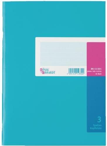 Actual product image König & Ebhardt Column book (A4, Checked)