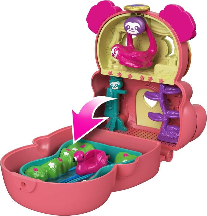 Image du produit Polly Pocket Coffret Transformable Paresseux - Mini-poupée - Dès 4 ans