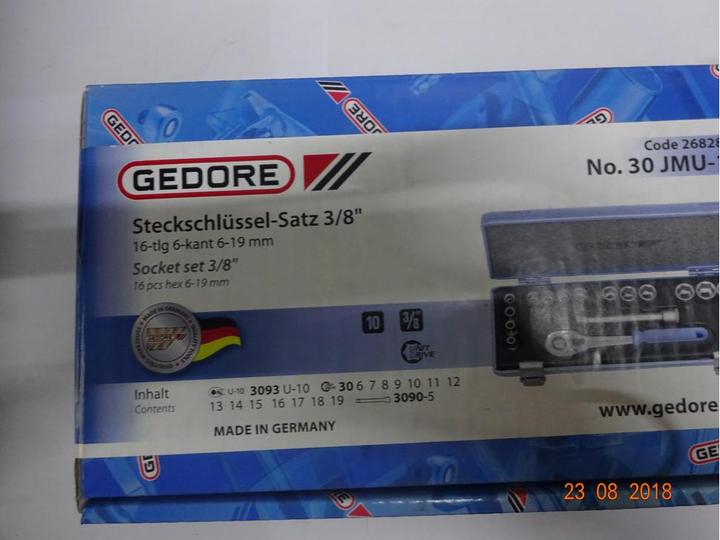 Image du produit Gedore Jeu de clés à douille métriques 3/ (10 mm, 11 mm, 12 mm, 13 mm, 14 mm, 15 mm, 16 mm, 17 mm, 18 mm, 19 mm, 6 mm, 7 mm, 8 mm, 9 mm)