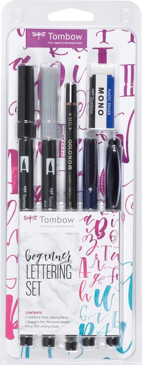 Tombow Jeu de lettres pour débutants (Noir, 6 x)