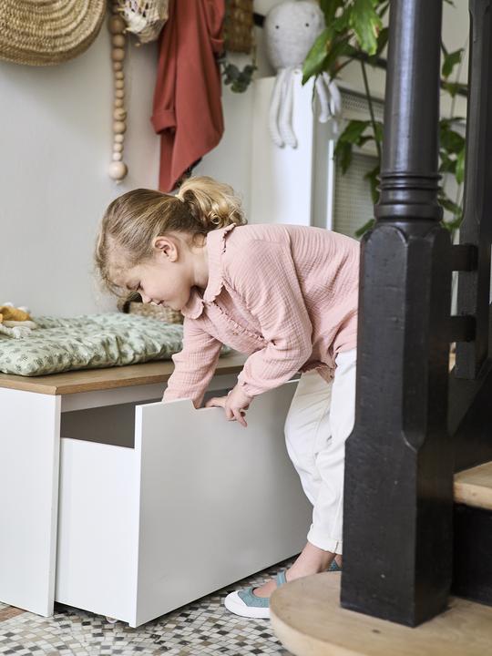 Image du produit Vertbaudet Coffre à jouets sur roulettes pour chambre d'enfant