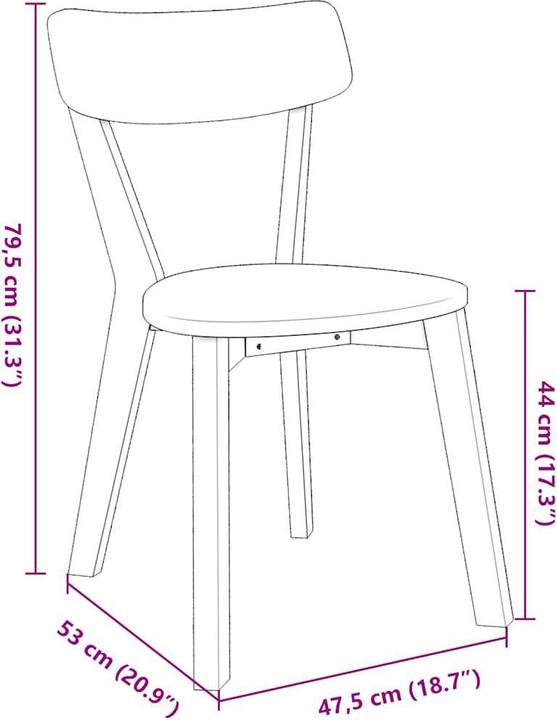 Produktbild vidaXL Esszimmerstuhl