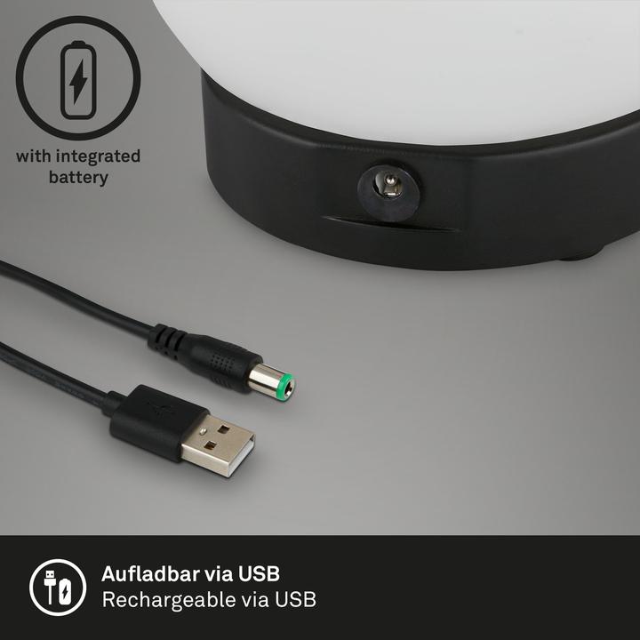 Image du produit Briloner Lampe de table LED, noir, 1xModules LED/3W (350 lm)
