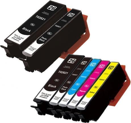 Actual product image Hermex Compatible Ink Cartridge XL for Epson Expression Premium XP-520 (M, FC, C, Y, PBK)