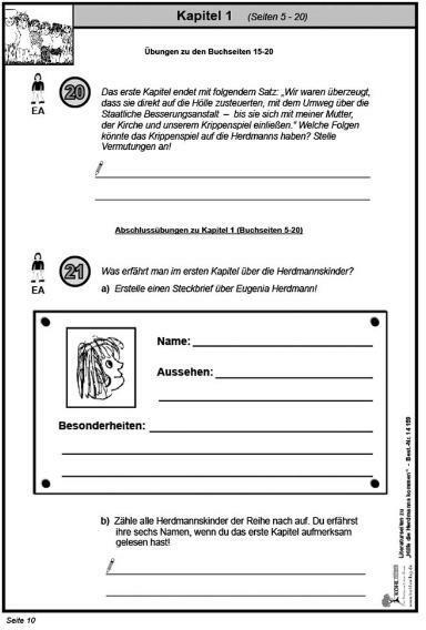 Nutritional values and ingredients Hilfe die Herdmanns kommen / Literaturseiten (German, KOHL VERLAG The publisher with the tree, Ulrike Kohl Pride, 2006)