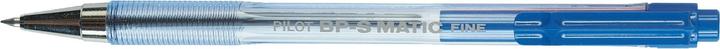Image du produit Pilot BP-S Matic, Clip, Clip-on rétractable ballpoint pen, Blue, 1 pc(s), Fine (Bleu, 12 x)